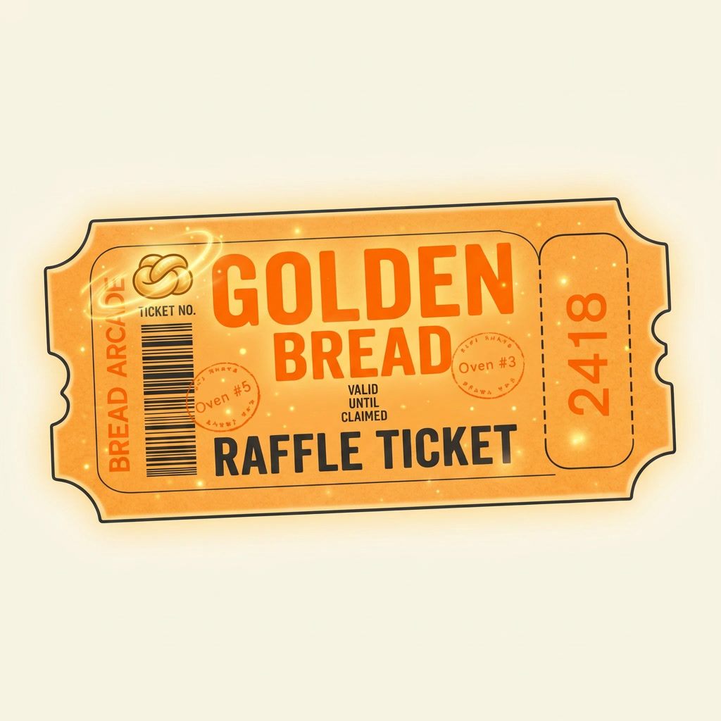 Golden Bread raffle ticket